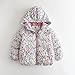 Girls Floral Print Hooded Puffer Jakcet Fashion Thicken Warm Winter Coat Zip Up Quilted Padded Outerwear with Pockets