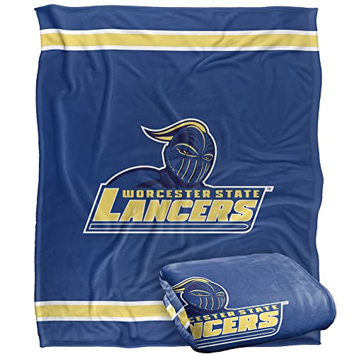 Worcester State Blanket, 60"x80" Primary Logo Silky Touch Super Soft Throw Blanket