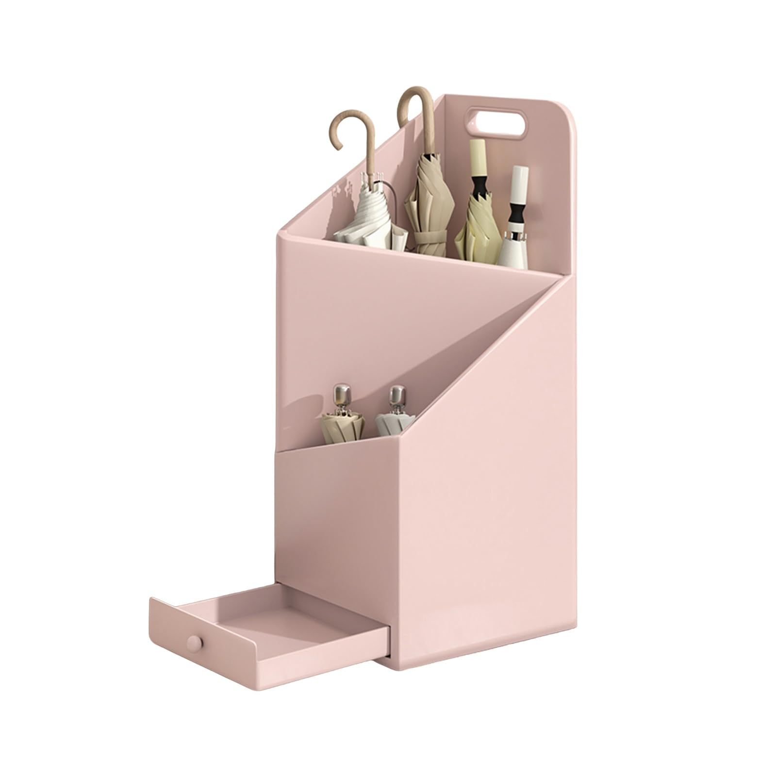 WQPMNYG Umbrella Stand with Removable Drip Tray Multi-Compartmentfor Entryway Hotel Home Office Patio Decoration (Color1)