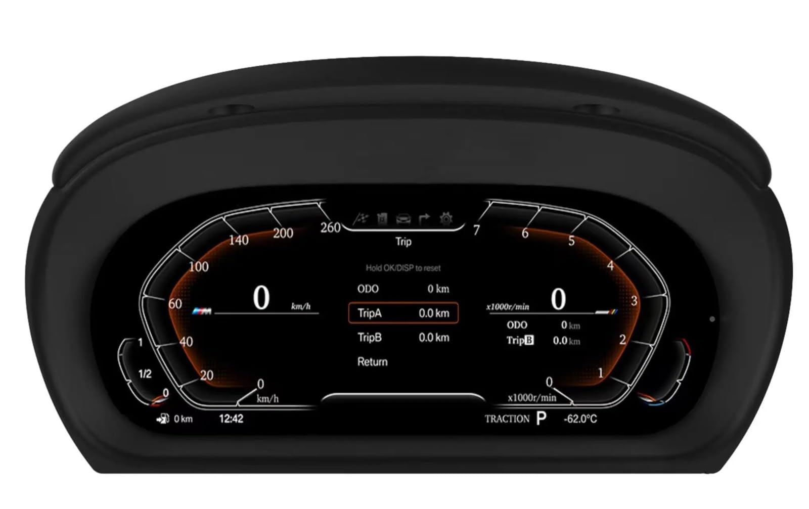 EGUIAS Car Digital Speedometer 2025 Car Lcd Dashboard Cluster Digital Speedometer Fit For BMW 3 Series E90 E91 E92 E93 Instrument Cockpit