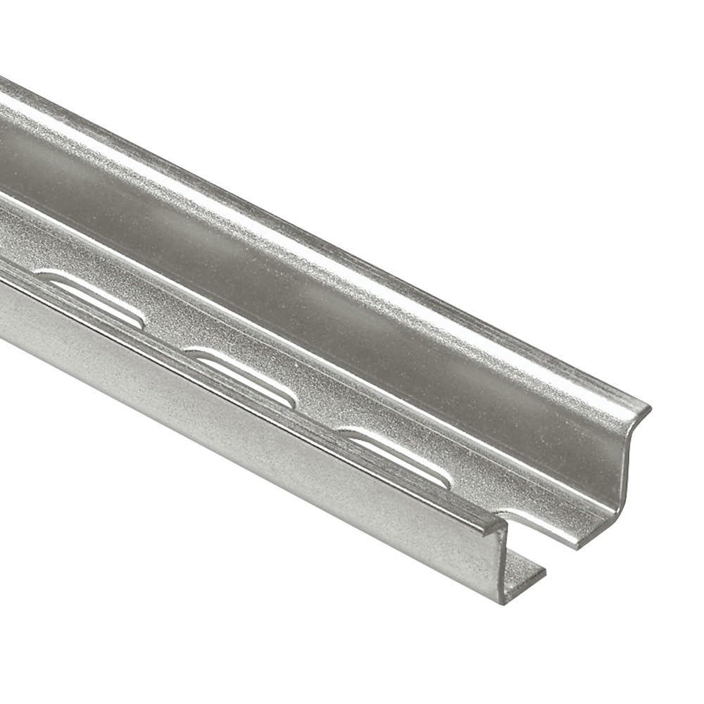 Legrand 047723 Rail Din Symétrique avec Oblongs à Couper, 15mm Profondeur, 2m Longueur