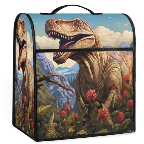 Coffee Maker Cover Animal Dinosaur Kitchen Appliance Covers Small Appliance Covers Blender Cover Juicer Cover Dust Covers for Kitchen Appliances with Top Handle and Pockets,Washable,C274