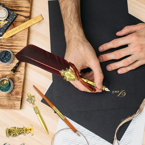 Ensemble d'encre pour stylo plume et accessoires calligraphie, idée cadeau idéal