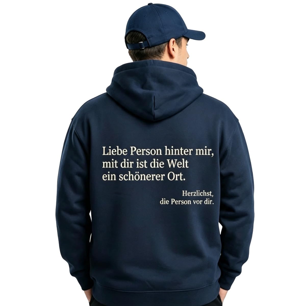 Du bist genug Hoodie Unisex - Kapuzenpullover mit Motivationsspruch Pullover Damen Herren