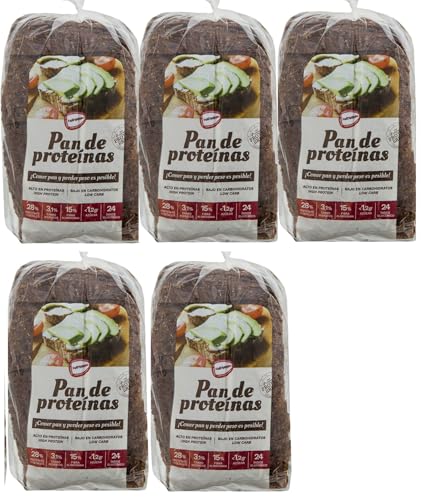 Naturpan Pan de Proteina Pack 5 uds x 500gr | Proteico | Keto | Bajo en Carbohidratos | Dieta Low Carb | Cetogenico | Apto para diabeticos