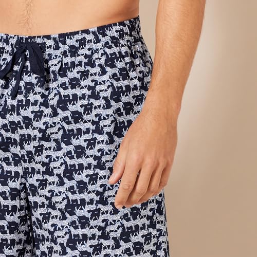 Image of Amazon Essentials Men's Lounge Sleepwear Pajama Bottom Shorts, Cotton Stretch Poplin