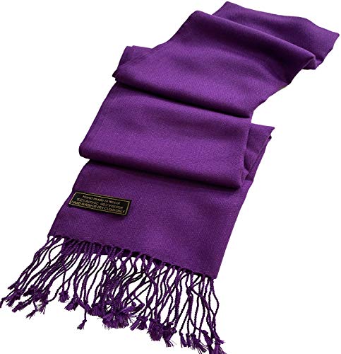 Bufanda para hombre morada de color liso para cara y cuello CJ Apparel 7