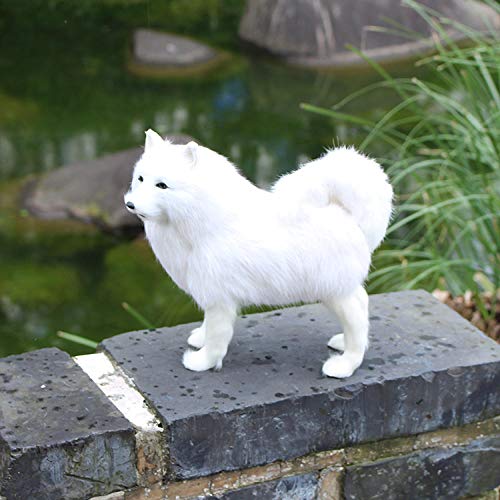 Cadeau d'anniversaire famille statue de chien KELIEQA figurines ornements de simulation D