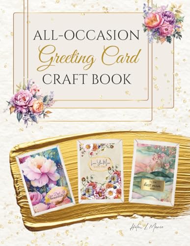 All-Occasion Greeting Card Craft Book: 22 Easy–to–Cut Illustrated Card Pages and 3 Blank DIY Templates, Perfect for Birthdays, Weddings, Christmas, Valentines and more. image 2