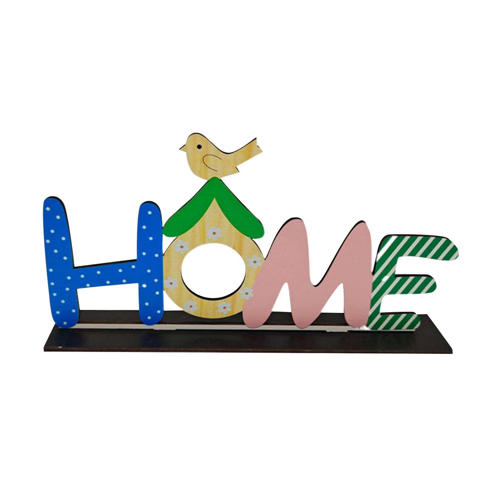 منضدية الحلي الأرنب خشبي البيض الحرف عيد الفصح الديكور والديكور شنقا Crafty Ornaments (E, One Size)