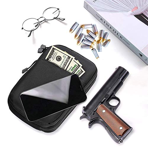 Ideagle Gun Bag For Handguns, Concealed Carry Gun Pouch Pistol Holster, Handgun Case Waist Bag With Belt Loops #TOP5