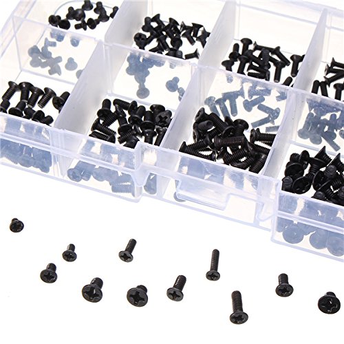 KUBOWAI 360 Stuks Laptop Notebook Computer Schroeven Kit, M2/M2.5/M3, voor laptops en Harde Schijven, M2, M2.5, M3 (18 Maten