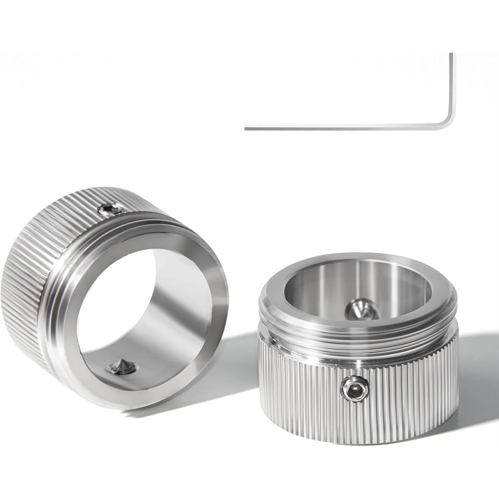 Udsknv[Ksl Silver Radiator Valve Thermostat Head With Strips, Heating Valve Adapter(2-Pack), Radiator Thermostat Ra Adapter To M30 X 15