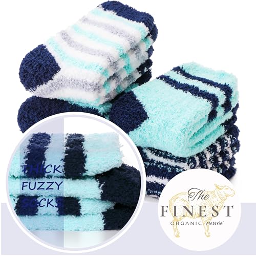 Image of Anlisim Fuzzy Socks for Women, Soft Comfy Cozy Fluffy Thick Winter Warm Fleece Slipper Socks