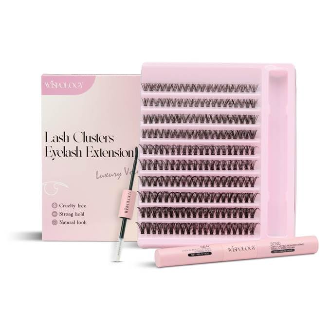 Lash Clusters D Curl | 200 Pieces 40D Style Cluster Lashes | DIY Eyelash Extension Kit | Fake Lashes (8mm, 10mm, 12mm, 14mm, 16mm)