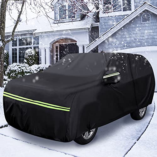 Image of Waterproof Car Cover Replace for 2020-2025 Land Rover Defender 110 4-Door, 6 Layers All Weather Car Covers with Zipper Door for Snow Rain Dust Hail Protection (Defender 4 Door)