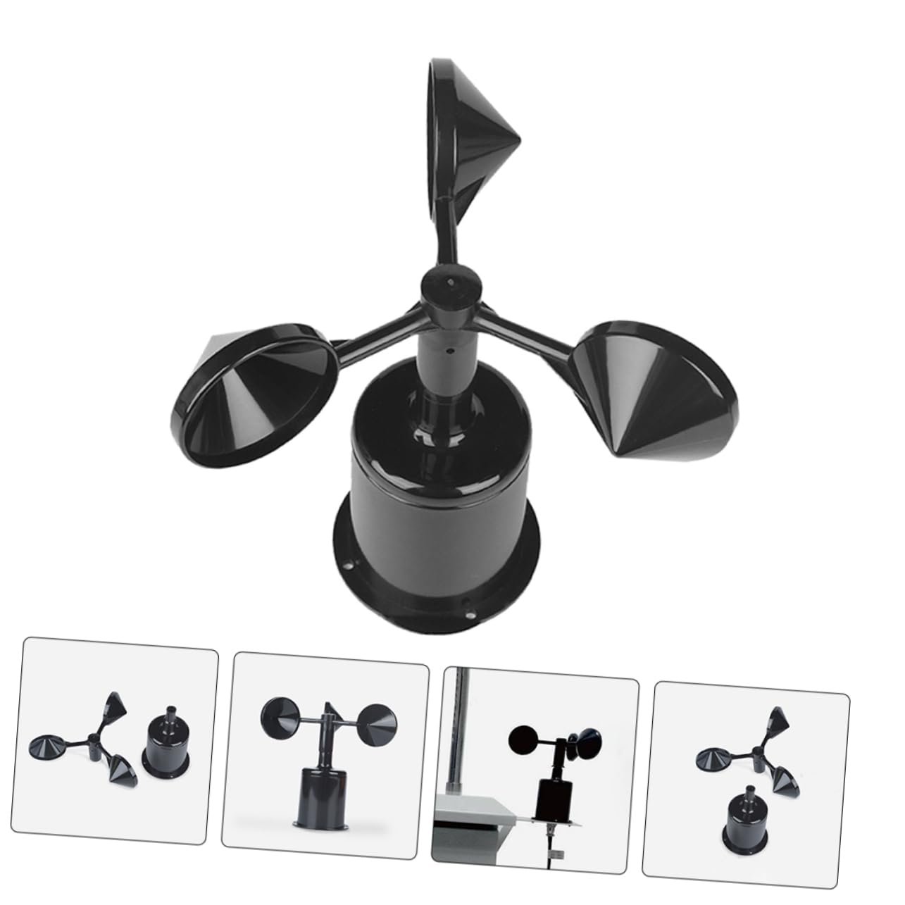 Levemolo 2pcs Abs Marine Wind Speed Sensor Housing Wind Indicator Shell for Sailboat Wind