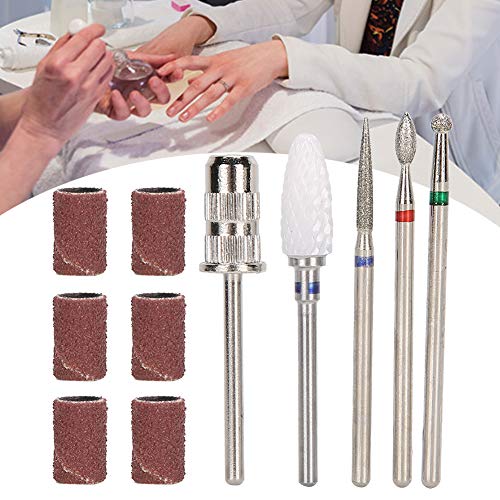 Set de 5 puntas de taladro para uñas en acero tungsteno miniatura 7