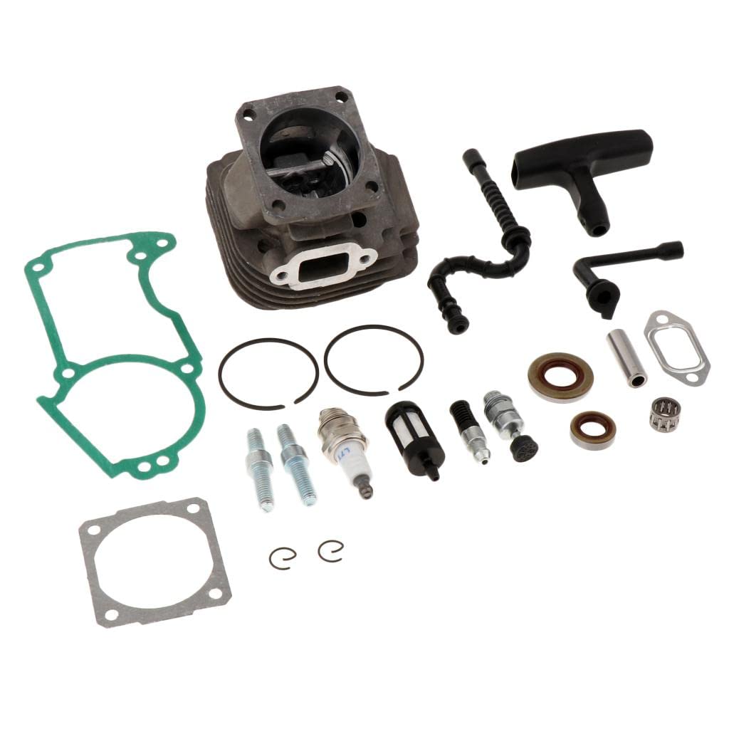 Kit pistone cilindro da 44,7 mm per motosega 026 026Pro Ms260, parti di ricambio per motosega, ideale per il taglio della legna da ardere, adatto per appassionati di fai da te e lavoratori