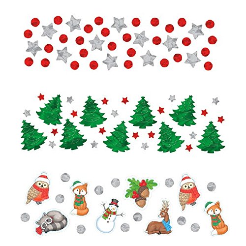 amscan Confettis de Noël Winter Friends en Aluminium et Papier, 34 g, Bleu