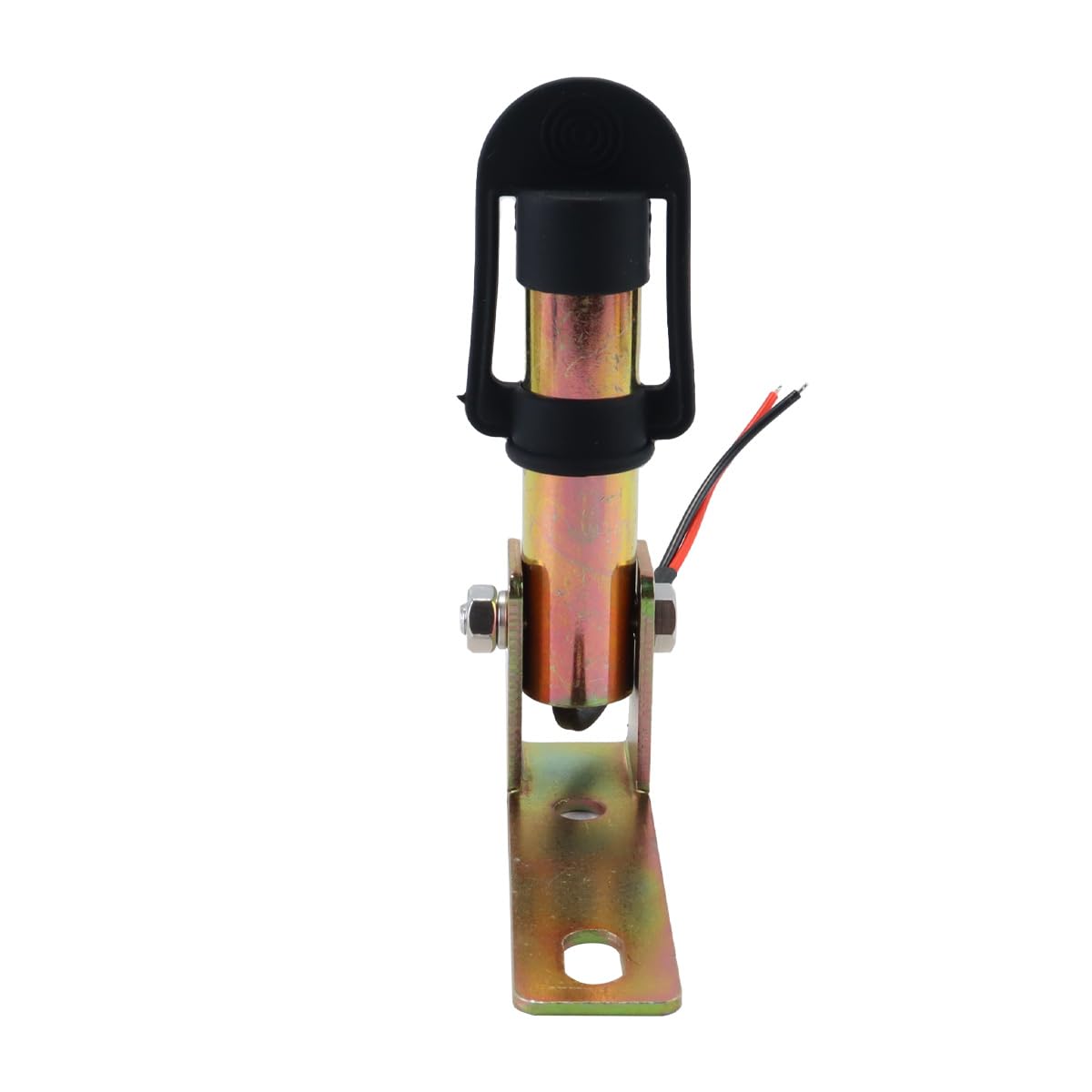 Ubric Soporte de Montaje de baliza, Soporte Flexible de Metal DIN con Alambre y Tapa Protectora para Intermitente Giratorio luz de Advertencia para Tractor de Carretilla elevadora, 126 x 30 mm
