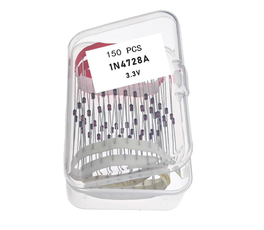 1N4728A, 1N4728a, 3.3V 1N4728A, 3.3V 1N4728a, 1N4728A 3.3V, 1N4728A Diode, Axial Diodes 1 Watt 3.3 Volt 3V3 (150 Pcs)