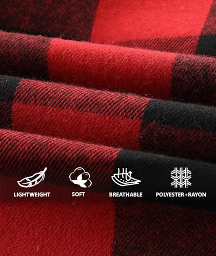 Men'S Hooded Flannel Shirt Jacket, Hooded Flannel Shirt For Men, Casual Long Sleeve Flannels Hoodie4