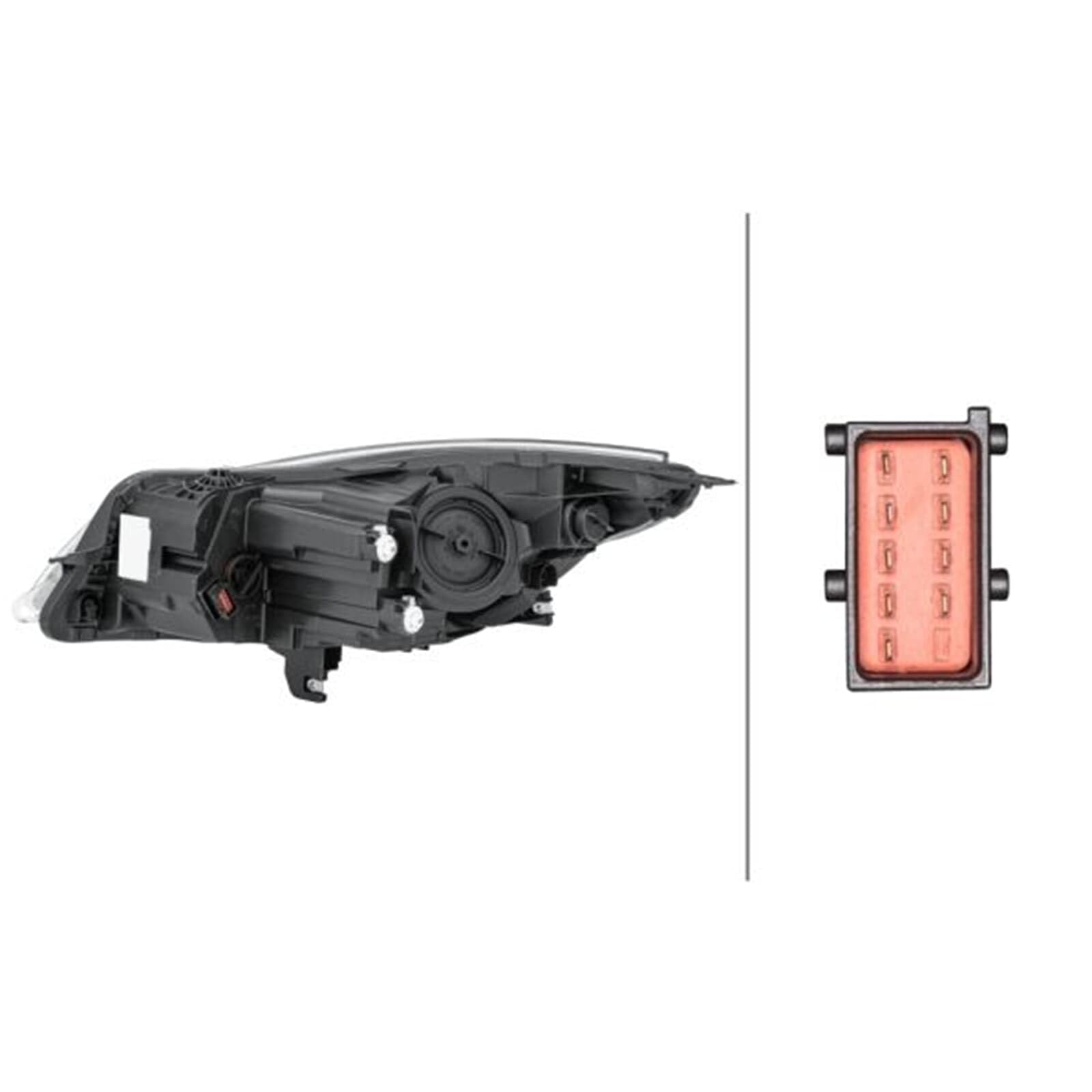 HELLA 1EL 011 165-721 Halogen Scheinwerfer