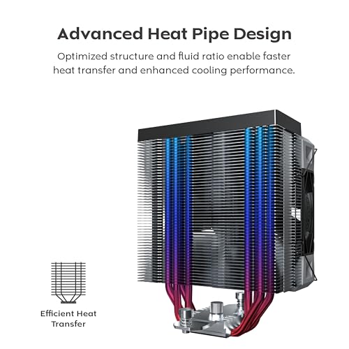 Image of MONTECH NX400 ARGB - CPU Cooler, Single Tower, 4 Advanced Heat Pipes, 52-fin Heat Sink, E28, 120mm FDB Static Pressure Fan, 28mm Fan Thickness, Corner-Cover Footpads, Polished Top Cover, ARGB - Black