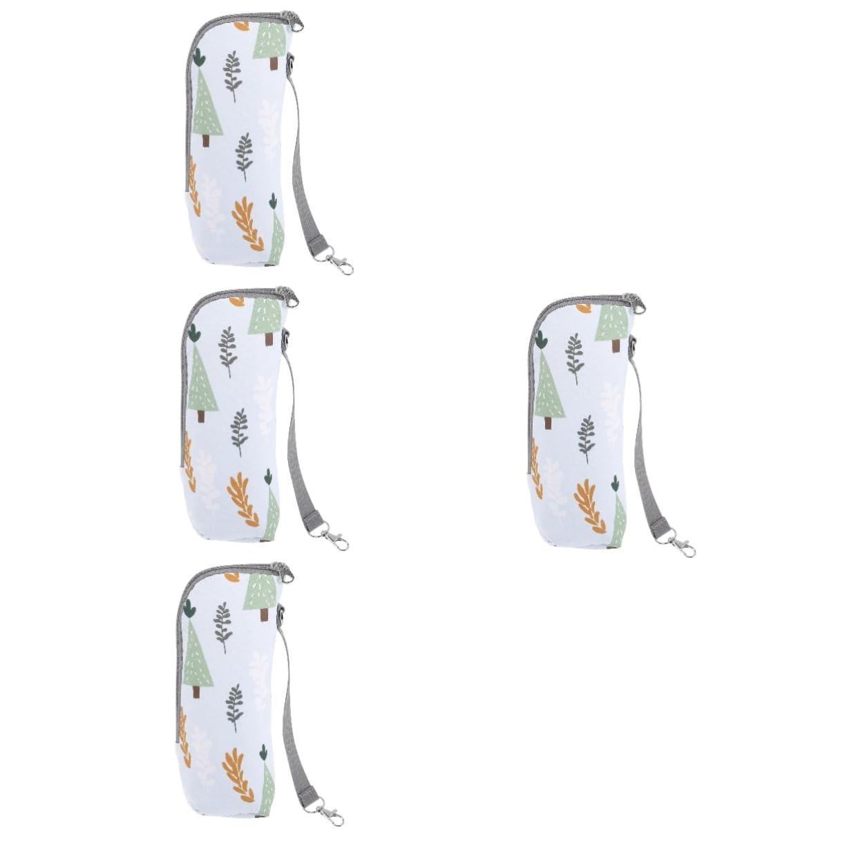 Toyvian 4pezzi Borsa Termica Per Biberon Isolata e Portatile Per Latte e Bevande Accessorio Pratico Per Passeggiate e Viaggi Design Con Manico e Chiusura Zip Per Facilità Uso