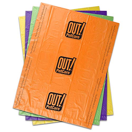 OUT!Hundekot Pick-up-Taschen, 1 Packung mit 60 Beuteln (4 Rollen, 15 Beutel / Rolle)