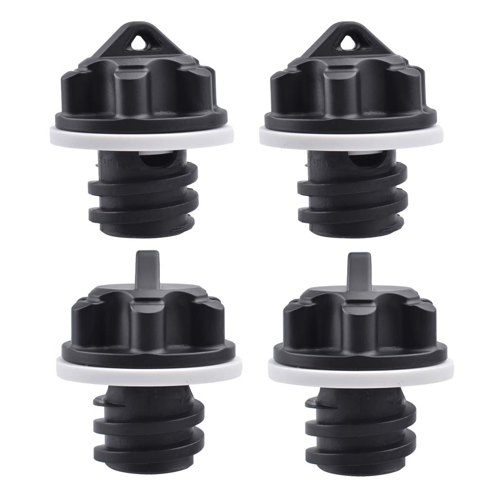 EWONICE 4Pack Replacement Drain Plugs for Yeti Coolers, Ergonomically Improved Small Cooler Drain Plug Compatible with Yeti's Line of Roadie, Tundra, and Tank Coolers