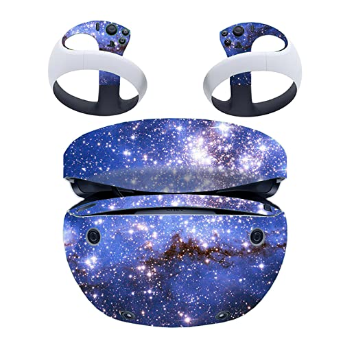 GMBYLBY Hautaufkleber Für PS-5 VR2 Headset Controller PVC Decal Multi Farb Wrap Cover Schutzfilm Quest2 Accessoires Abziehbilder Aufkleber Haut PC Gaming Virtual Reality Headset Protective Accessoire