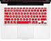 Kuzy Older Version Keyboard Cover Compatible with MacBook Pro 13 15 17 inch Release 2010-2015 and MacBook Air 13.3 inch Release 2010-2017 Silicone Skin Protector, Red