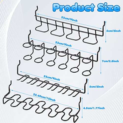 Shimeyao RI-SHIMEYAO-1126 4 Pcs Pegboard Screwdriver Holders Pegboard Accessories Peg Board Tool Utility Hooks Pliers Holder Rack Pegboard Tool Holder Organizer thumb #1