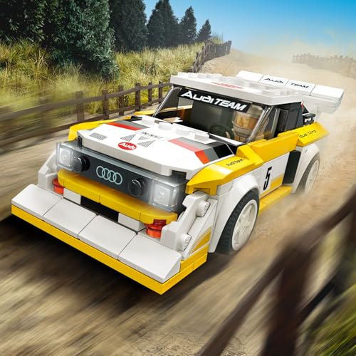 Speed Champions 1985 Audi Sport Quattro S1, Macchina Giocattolo con Minifigure del Pilota, Set da Costruzione di Auto da Corsa, 7 - 99 anni, 76897 - Lego - Immagine 2