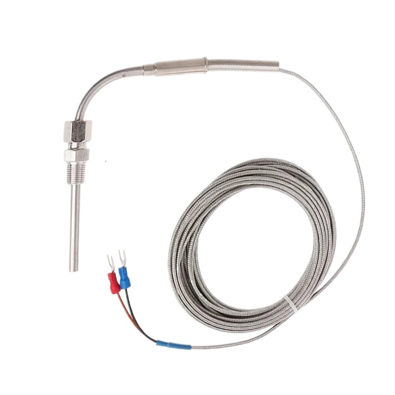 Sensores de temperatura EGT de acero inoxidable, termopar tipo K de 0~1300 °C for sonda de temperatura de gases de escape del Motor, 1m ~ 10m(PT100 Type 10M)