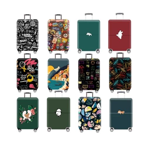 Thick Elastic Cartoon Luggage Protective Cover Zipper Suit for 18-32 Inch Bag Suitcase Covers Trolley Cover Travel Accessories for Luggage, Travelling(Small cat,L 25-28 inch)2