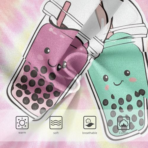 Kawaii Bubble Tea Cartoon Tye Die Toddler Girls's Underwear 2T 202c11223