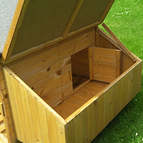 Promadino Kleintierstall mit Auslauf+Umrüstset Hühnerstall – Bild 3