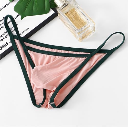 Ropa interior de hilo G para hombre bikini microseda helada 3