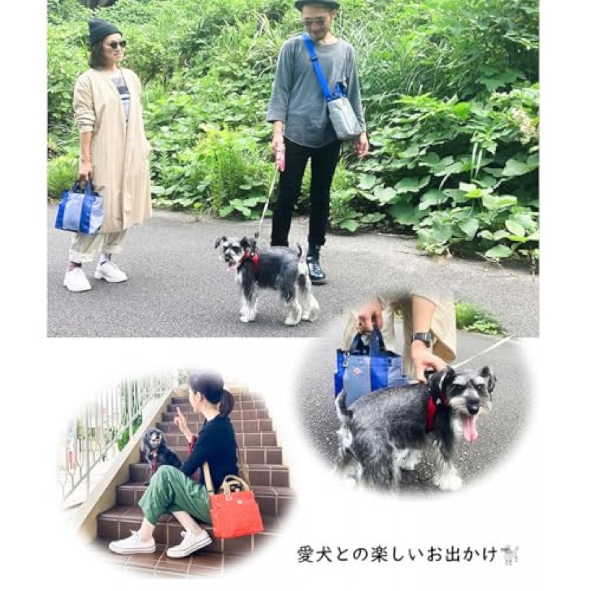 Dog Buddy Grey Stripe Tote Bag, Lightweight