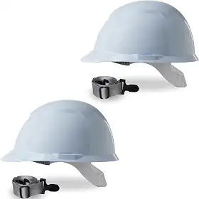 Kit 2 Capacete Camper C/Jugular Segurança Epi Obra Pedreiro