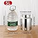 MANGGUO Farm Milk Transport Can – 5L/14L Milchkanne Kanister Topf Weineimer Fass Wassereimer Öl Tee Tank mit versiegeltem Deckel und Zapfen