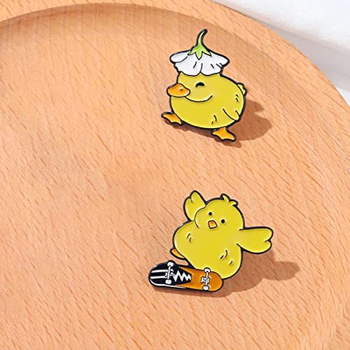 Image of Cute Enamel Pins Cartoon Lapel Pin Brooch Badge for Backpack Jackets Funny Tiger Pins for Gift Anime Enamel Pin for Clothing Hat Decoration