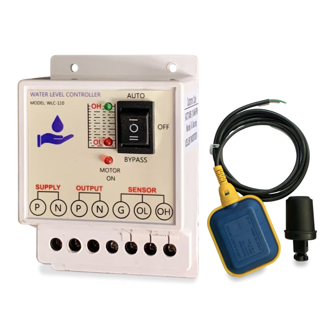 See full amazon price history chart for MICROTAIL Plastic Fully Automatic Water Level Controller with One Float Switch sensor, Single Phase 230V AC (White) MICROTAIL Plastic Fully Automatic Water Level Controller with One Float Switch sensor, Single Phase 230V AC (White) (B08V8P9T43) Amazon Price History, Amazon Price Tracker