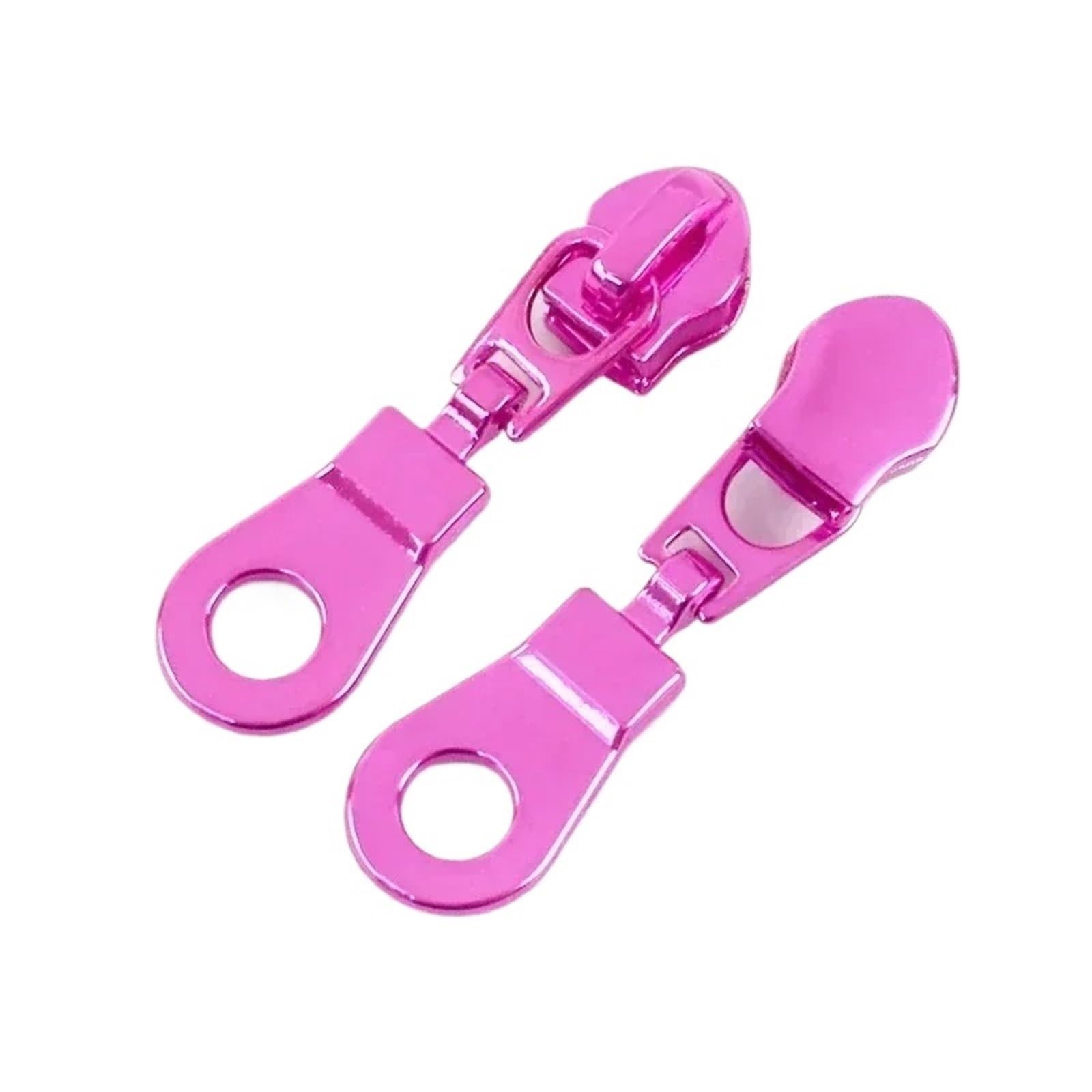 Zipper Pull Replacement Parts, Zipper Pulls 5 Multicolor 50Pcs Repair Kits(Roze)