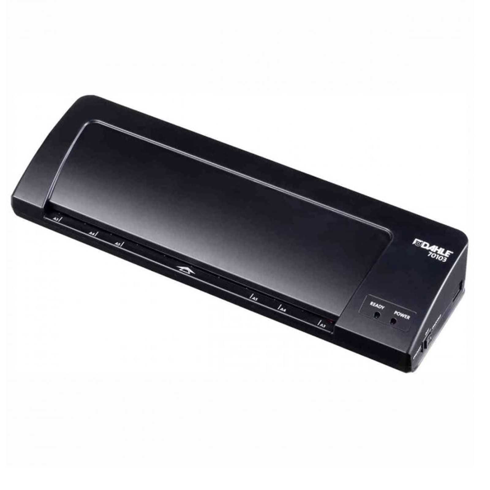 Dahle 70103 - Plastificatrice (fino a A3, laminazione a caldo e a freddo, tempo di riscaldamento 3-5 minuti, colore: Nero