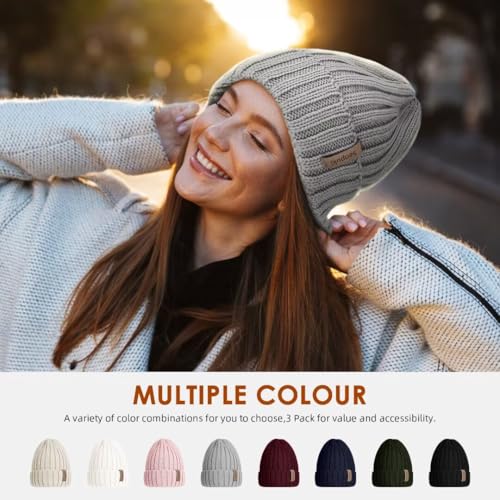 SENPUKI Gorro de Invierno para Mujer 3 Piezas miniatura 2