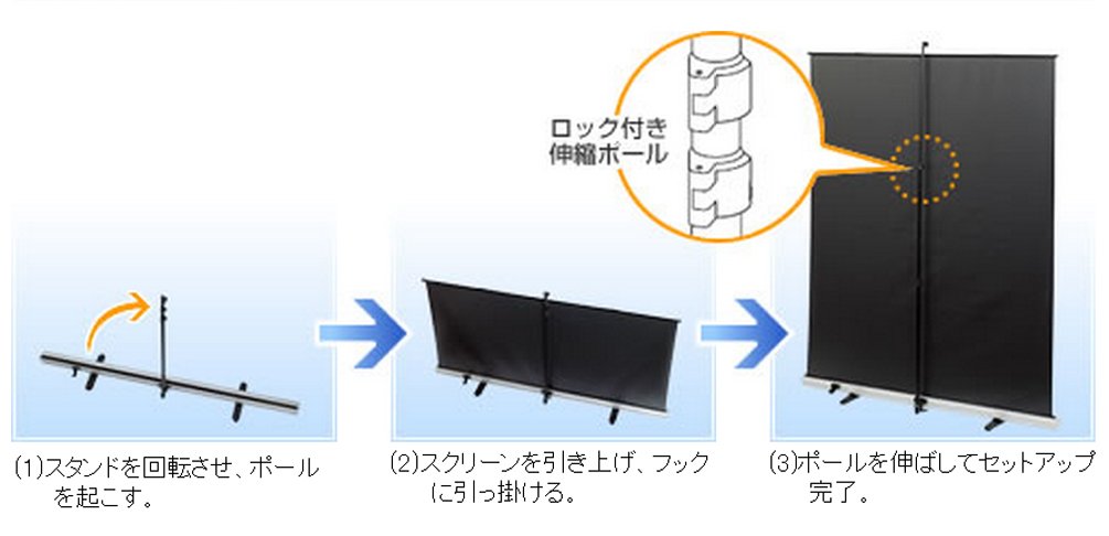 Amazon.co.jp: コクヨ モバイルスクリーン 60型 KM-SM-60 : 家電＆カメラ